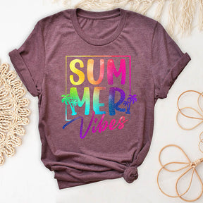 T-shirt de vacances tendance Summer Vibes