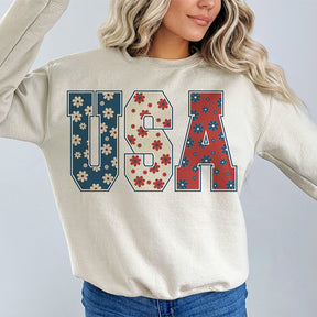 Sweat-shirt Retro America du 4 juillet
