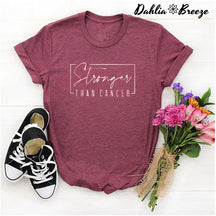 T-shirt Plus fort que le cancer
