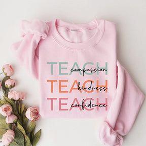 Sweat-shirt pour professeur de compassion, de gentillesse, de confiance