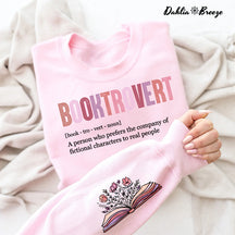Booktrovert Définition Funny Book Lover Sweatshirt
