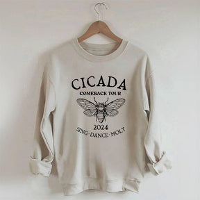 Sweat-shirt Drôle de concert de cigales pour amoureux de la nature