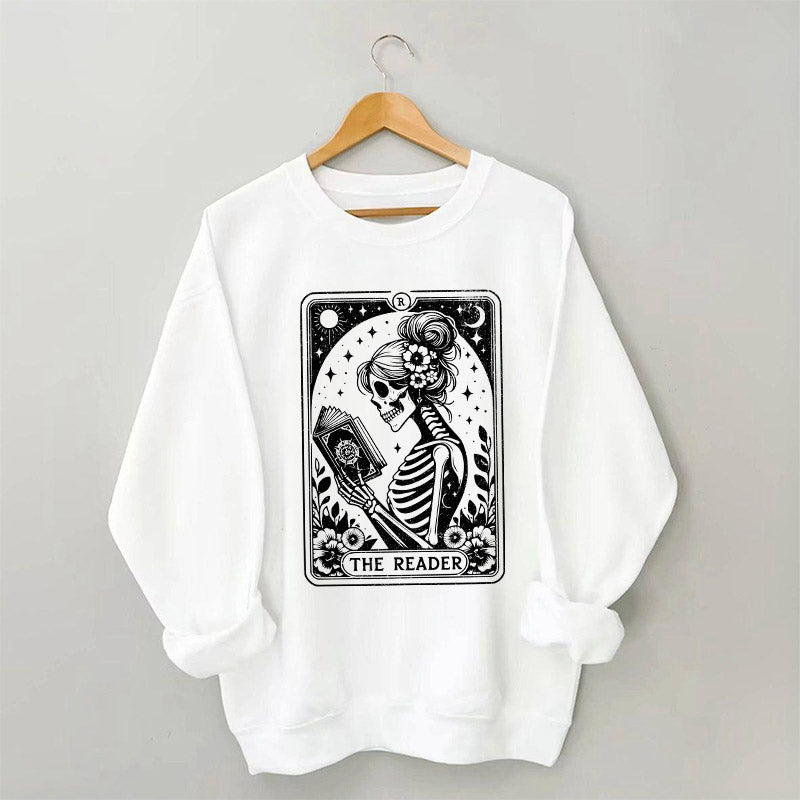 Le sweat-shirt de l’amant du livre de cartes de tarot squelette