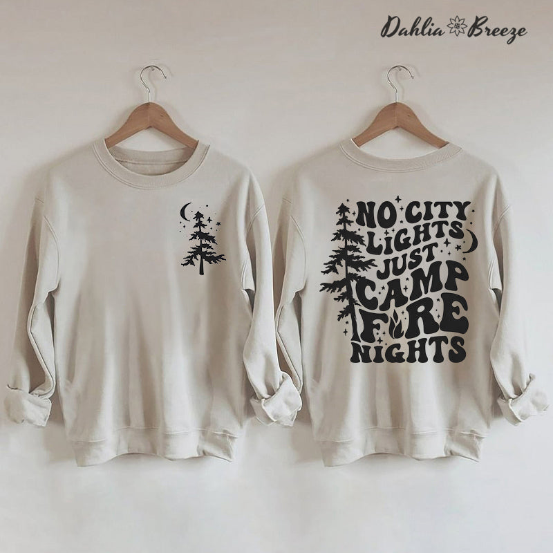 Camp Life - Sweat-shirt imprimé arbre de vie et lettres