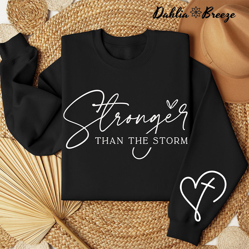Sweat-shirt positif plus fort que la tempête