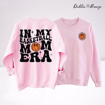 Dans mon basket-ball Mom Era Sport Mom Crewneck Sweatshirt