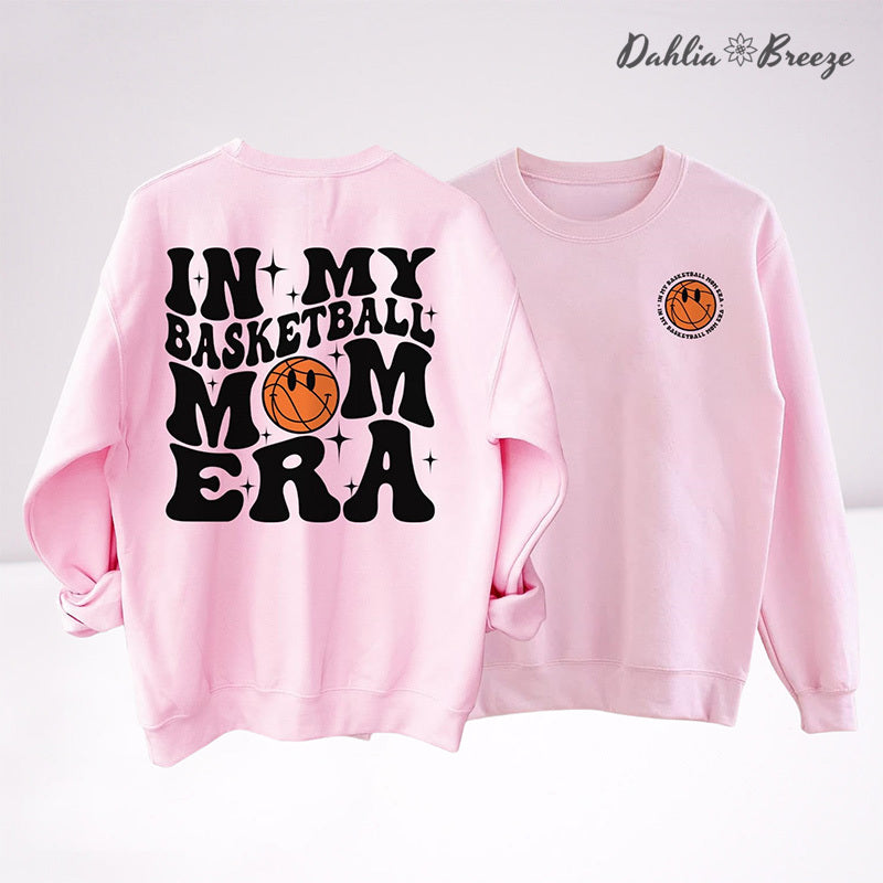 Dans mon basket-ball Mom Era Sport Mom Crewneck Sweatshirt