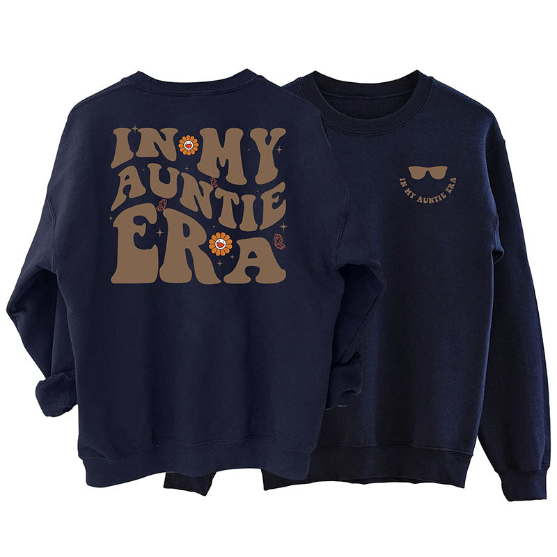 In meiner Tante-Ära-Sweatshirt mit Glasdruck