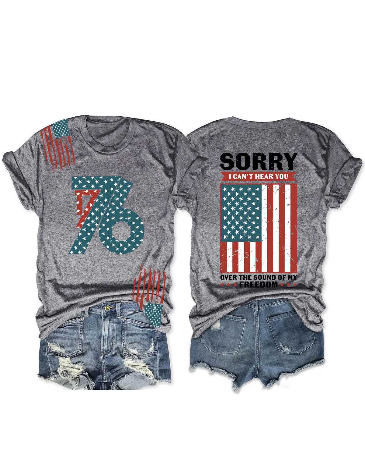 T-shirt Amérique du 4 juillet 1776