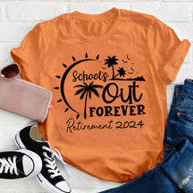 T-shirt d'enseignant retraité de l'école pour toujours
