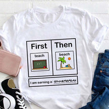 Je gagne un t-shirt pour professeur de vacances d'été