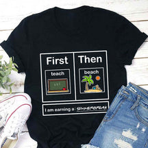 Je gagne un t-shirt pour professeur de vacances d'été