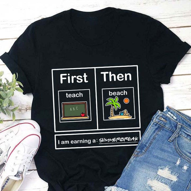 Je gagne un t-shirt pour professeur de vacances d'été