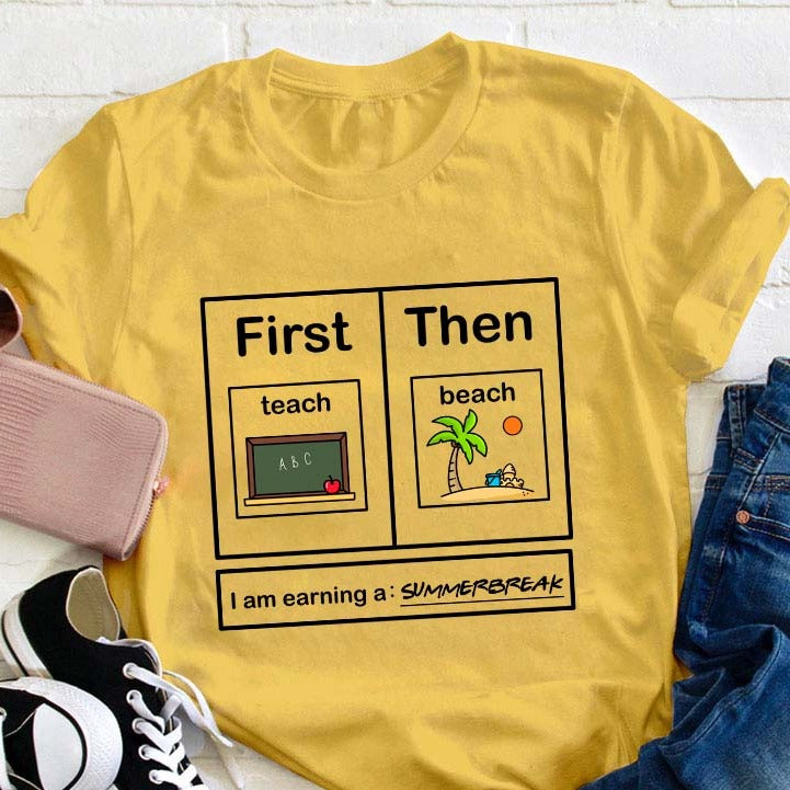 Je gagne un t-shirt pour professeur de vacances d'été