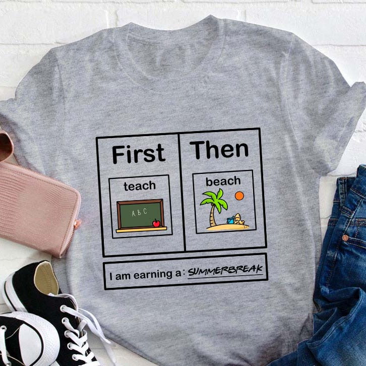 Je gagne un t-shirt pour professeur de vacances d'été