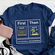 Je gagne un t-shirt pour professeur de vacances d'été