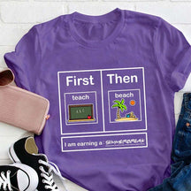 Je gagne un t-shirt pour professeur de vacances d'été