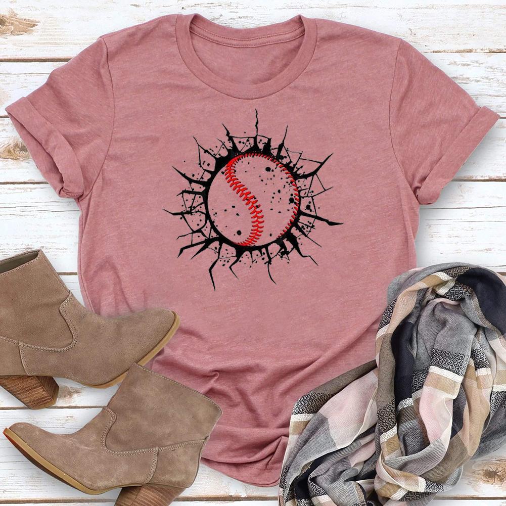 T-shirt Crack de baseball