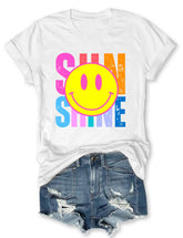 T-shirt visage souriant soleil