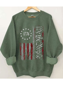 Sweat-shirt drapeau américain We The People