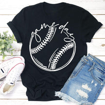 T-shirt imprimé jour de match de baseball