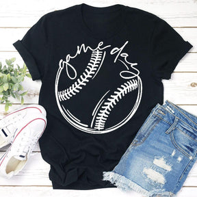 T-shirt imprimé jour de match de baseball