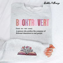 Booktrovert Définition Funny Book Lover Sweatshirt