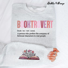 Booktrovert Définition Funny Book Lover Sweatshirt