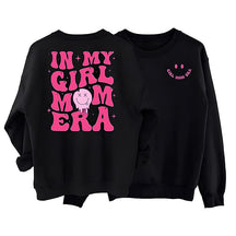Sweat-shirt à col rond 2 côtés In My Girl Mom Era