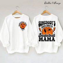 Sweat-shirt maman de basket-ball à grande gueule de quelqu'un