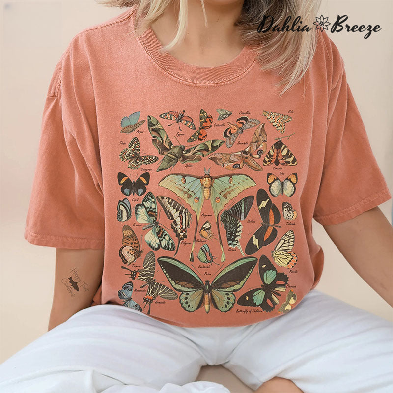 T-shirt esthétique papillon et papillon vintage