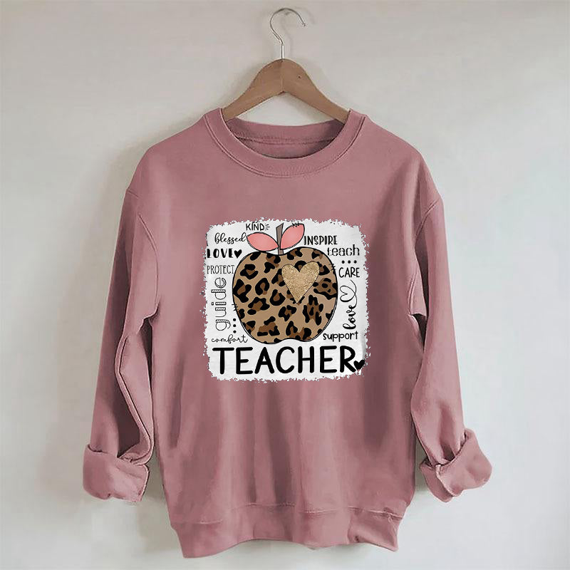Lehrer Leopard Apple Sweatshirt
