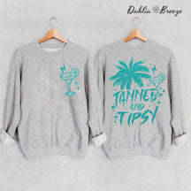 Sweat-shirt d’été rétro bronzé et éméché