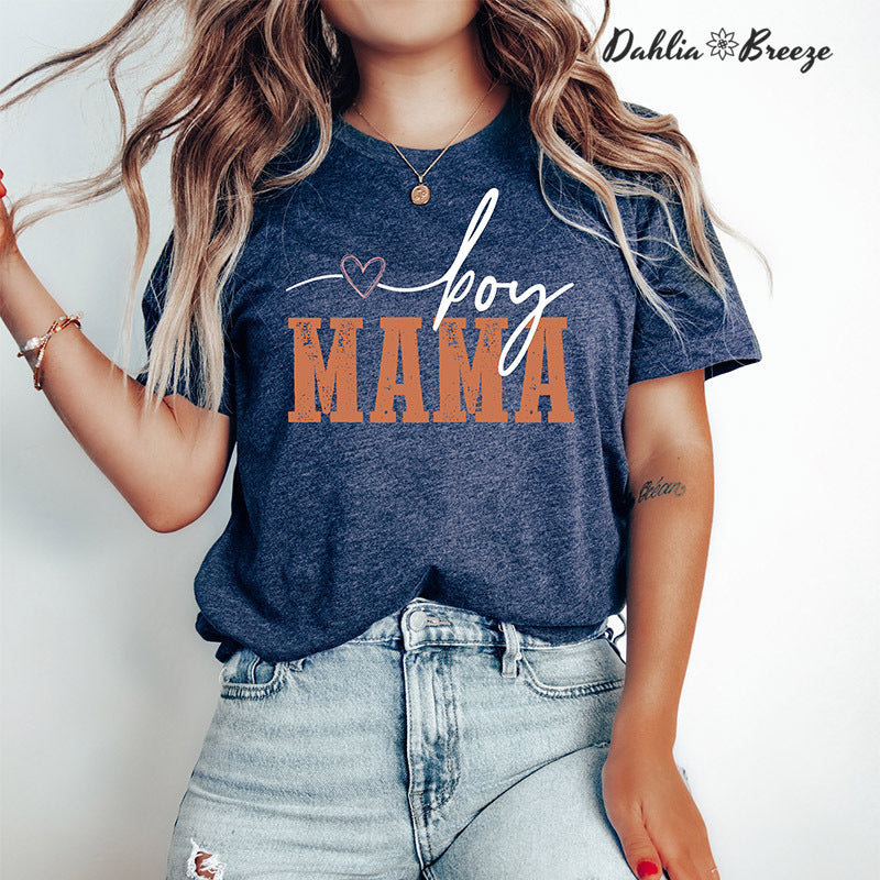 T-shirt rétro garçon maman