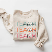 Sweat-shirt pour professeur de compassion, de gentillesse, de confiance