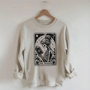 Le sweat-shirt de l’amant du livre de cartes de tarot squelette