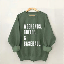 Sweat-shirt café et baseball du week-end