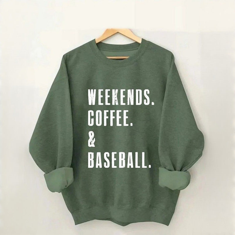 Sweat-shirt café et baseball du week-end