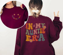 Sweat-shirt à fleurs rétro In My Auntie Era