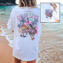 Trendy Western Cowboy Long Live Summer T-shirt