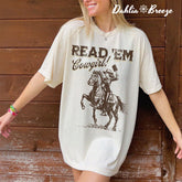 T-shirt Bookish Cowgirl Book Lover