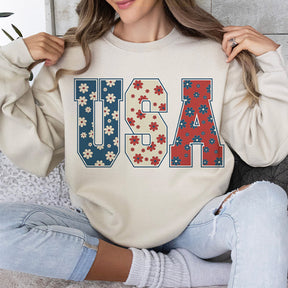 Sweat-shirt Retro America du 4 juillet