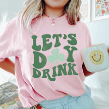 T-shirt rétro St Patty's Day Lets Day Drink