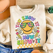 Vous le savez maintenant, montrez-le le sweat-shirt du jour du test