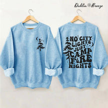 Camp Life - Sweat-shirt imprimé arbre de vie et lettres