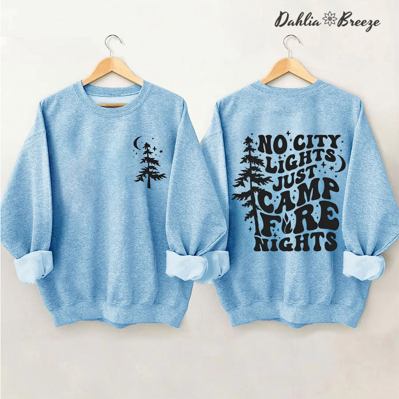 Camp Life - Sweat-shirt imprimé arbre de vie et lettres