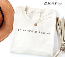 Je lirais plutôt Bookish Crewneck T-shirt
