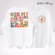 In My One More Chapter Era Groovy Book Sweatshirt