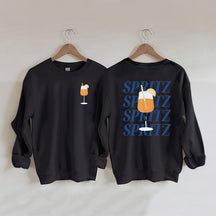 Spritz-Sweatshirt mit Buchstaben-Print