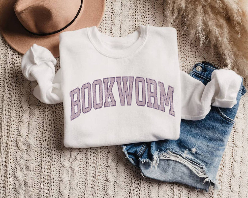 Bookworm Book Lover Sweat-shirt à col rond